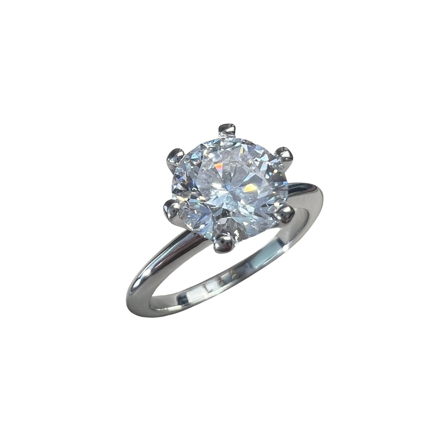 Anillo de Compromiso Oro Blanco 14k con Diamante de Laboratorio Certificado IGI 1.50ct