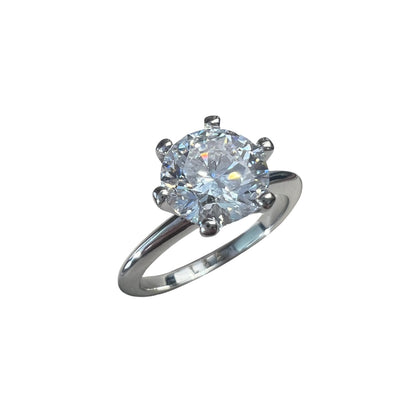 Anillo de Compromiso Oro Blanco 14k con Diamante de Laboratorio Certificado IGI 1.50ct