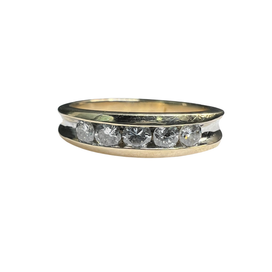 Anillo Churumbela Oro Amarillo con Diamantes Naturales 0.50ct