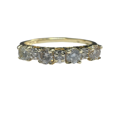 Anillo Churumbela Oro Amarillo con Diamantes Naturales 0.39ct