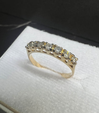 Anillo Churumbela Oro Amarillo con Diamantes Naturales 0.28ct