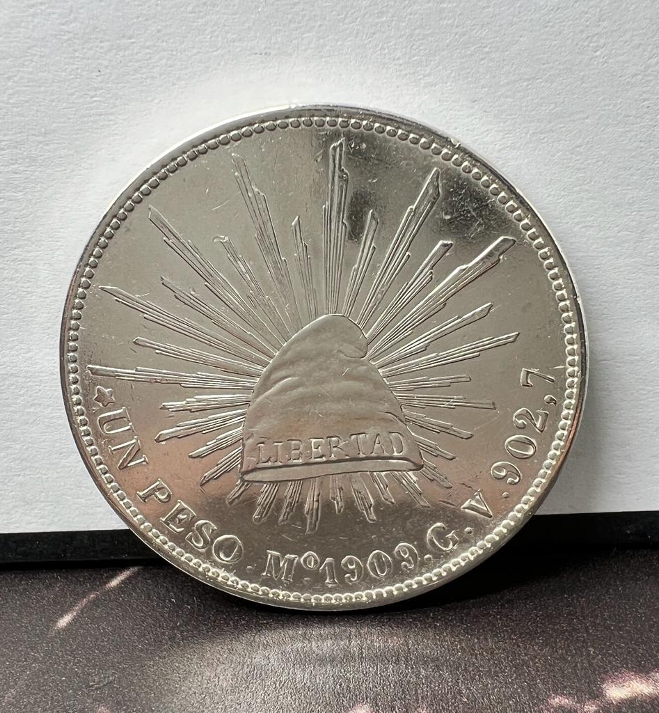 Moneda Un Peso Porfiriano 1909