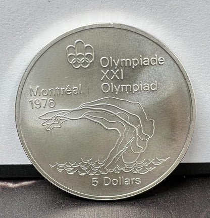 Moneda 5 Dollars Olimpiadas Montreal 1976