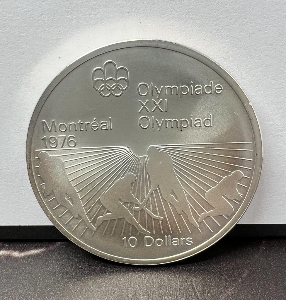 Moneda 10 Dollars Olimpiadas Montreal 1976