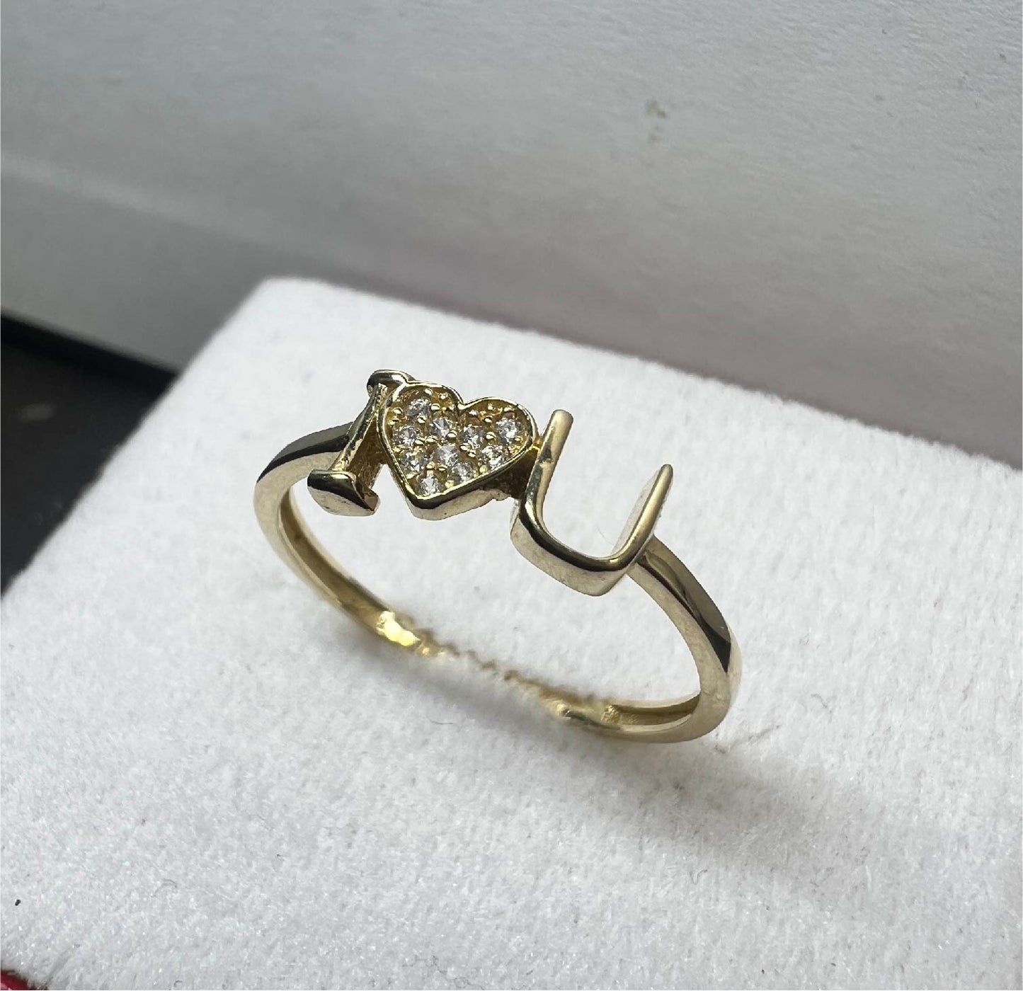 Anillo Love de Oro Sólido 10kt