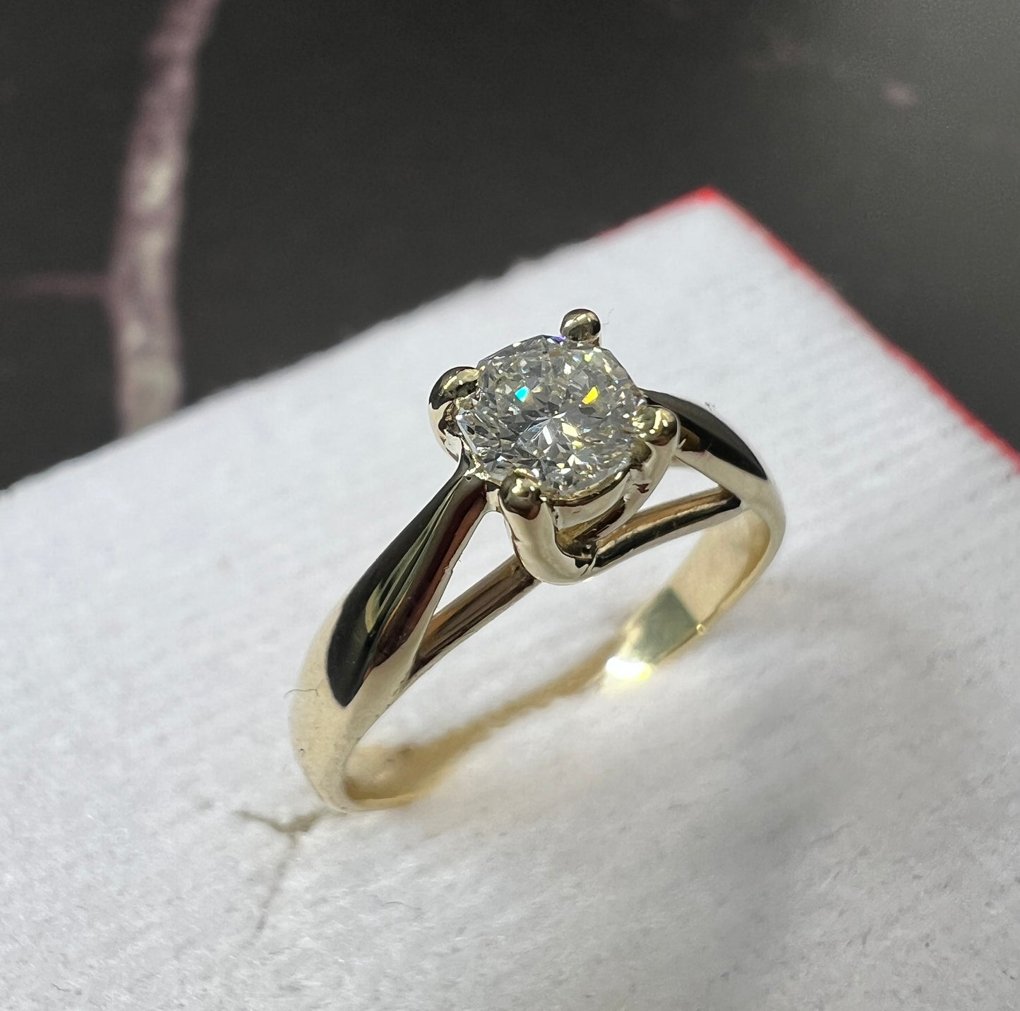 Anillo de Compromiso Diamante Natural Octillion Certificado GIA 0.31ct