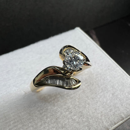 Anillo de Compromiso Oro Amarillo con Diamantes Naturales 0.60ct