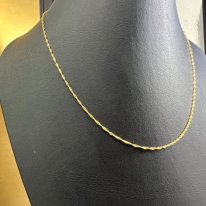 Collar Singapur (20cm) Oro Sólido 10kt