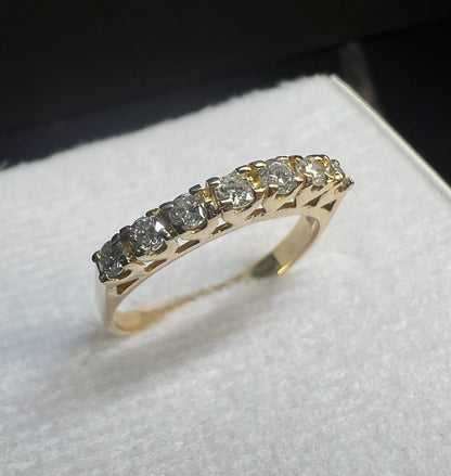 Anillo Churumbela Oro Amarillo con Diamantes Naturales 0.28ct