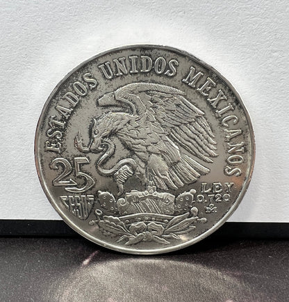 Moneda 25 pesos Juegos Olimpicos 1968