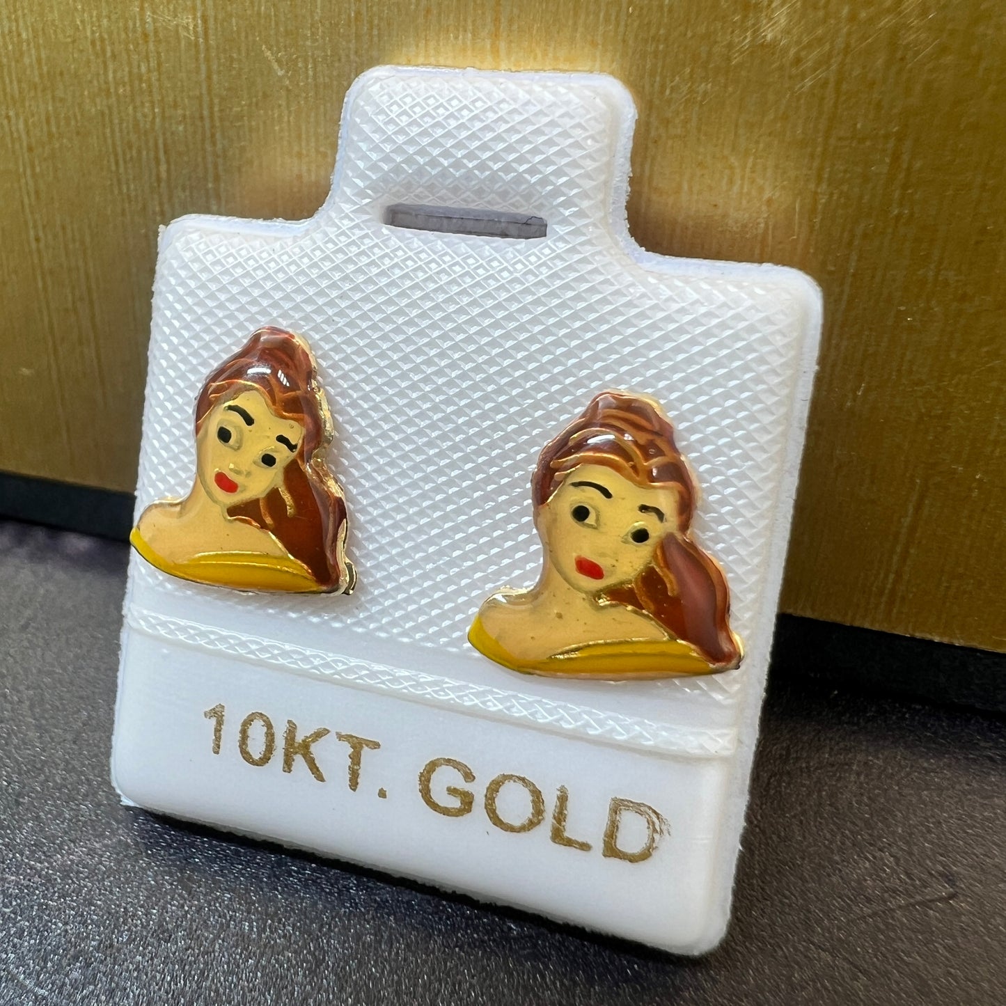 Broqueles Bella Disney Oro Sólido 10kt