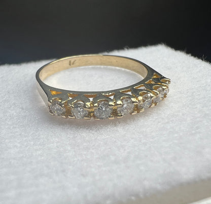 Anillo Churumbela Oro Amarillo con Diamantes Naturales 0.28ct