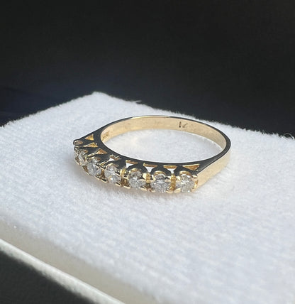 Anillo Churumbela Oro Amarillo con Diamantes Naturales 0.28ct