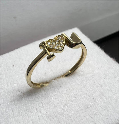 Anillo Love de Oro Sólido 10kt