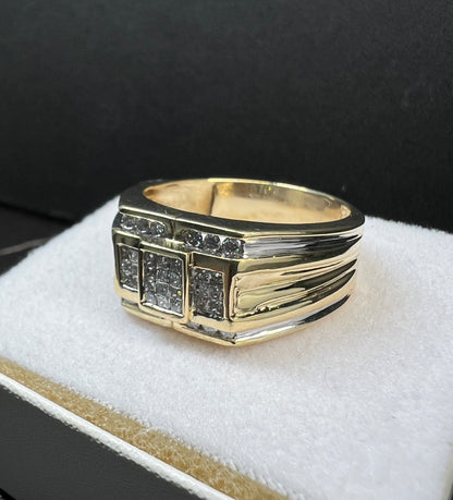 Anillo Oro con Diamantes Naturales 0.72ct