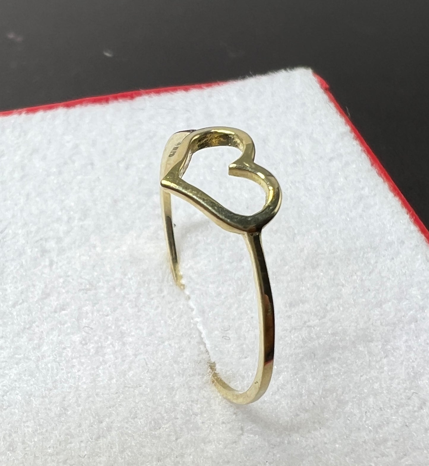 Anillo Corazón Oro Sólido 10kt