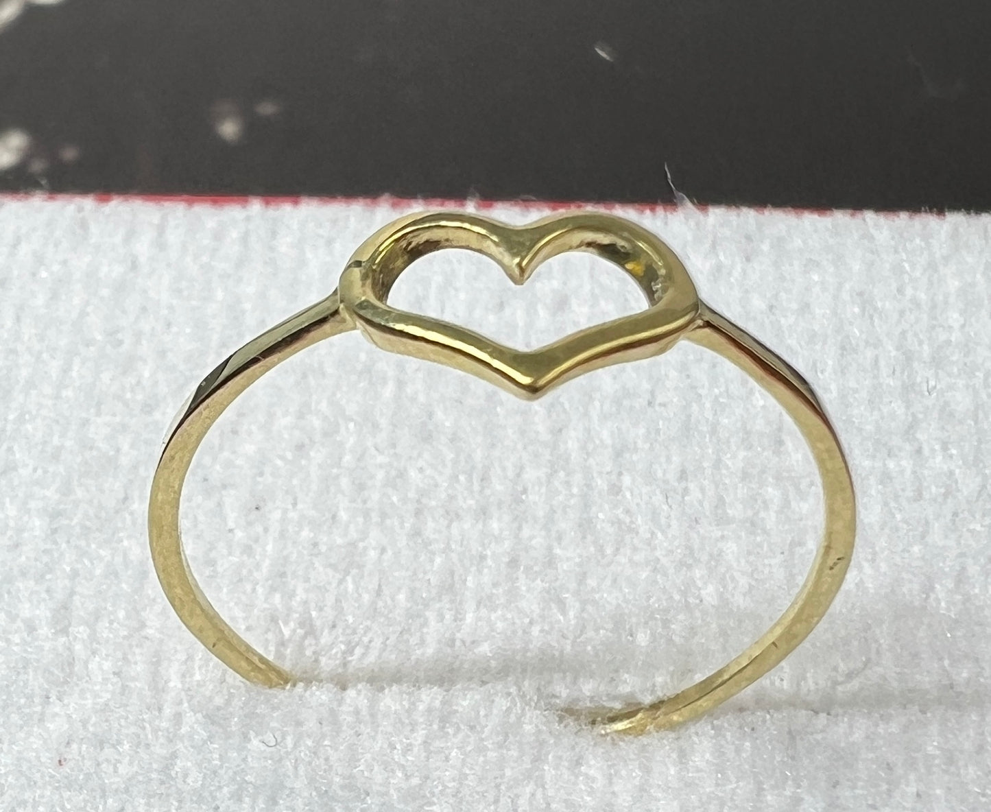 Anillo Corazón Oro Sólido 10kt