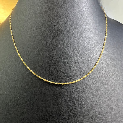 Collar Singapur (20cm) Oro Sólido 10kt