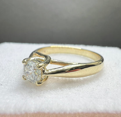 Anillo de Compromiso Diamante Natural Octillion Certificado GIA 0.31ct