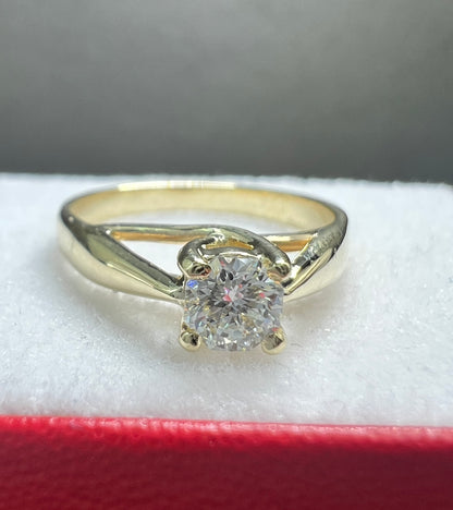 Anillo de Compromiso Diamante Natural Octillion Certificado GIA 0.31ct