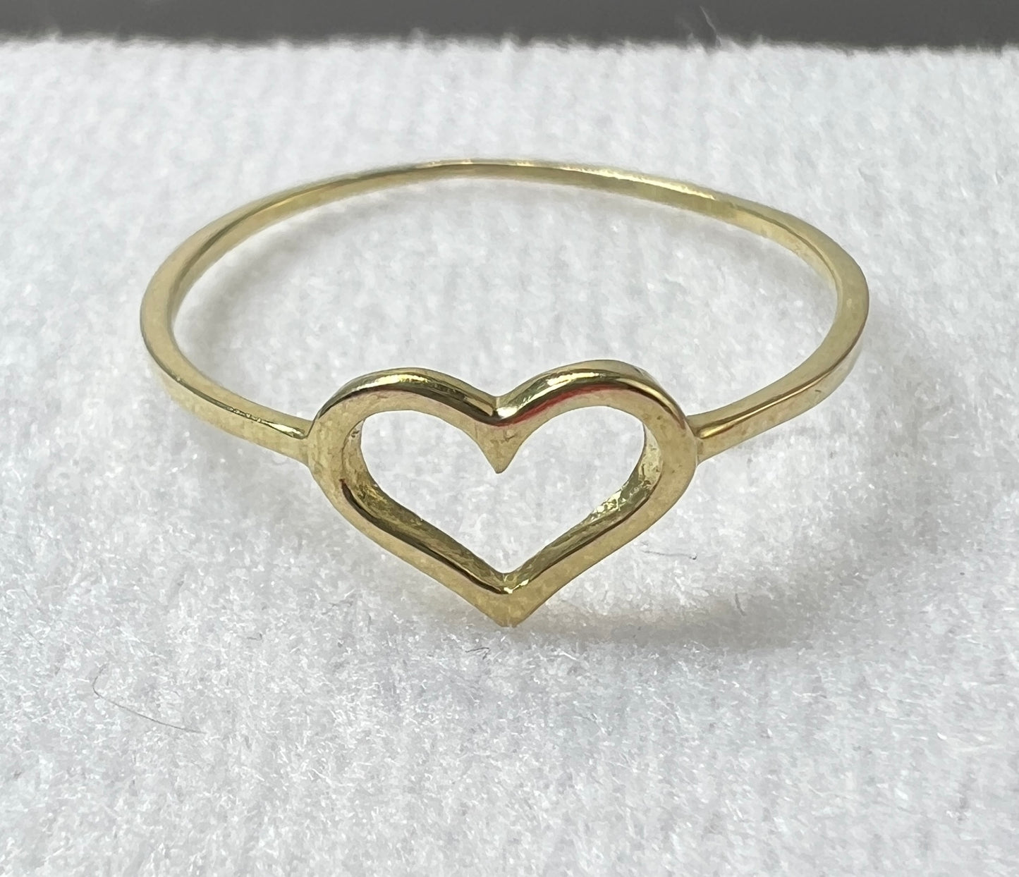 Anillo Corazón Oro Sólido 10kt