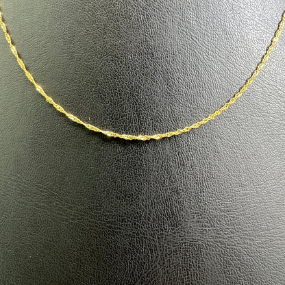 Collar Singapur (20cm) Oro Sólido 10kt