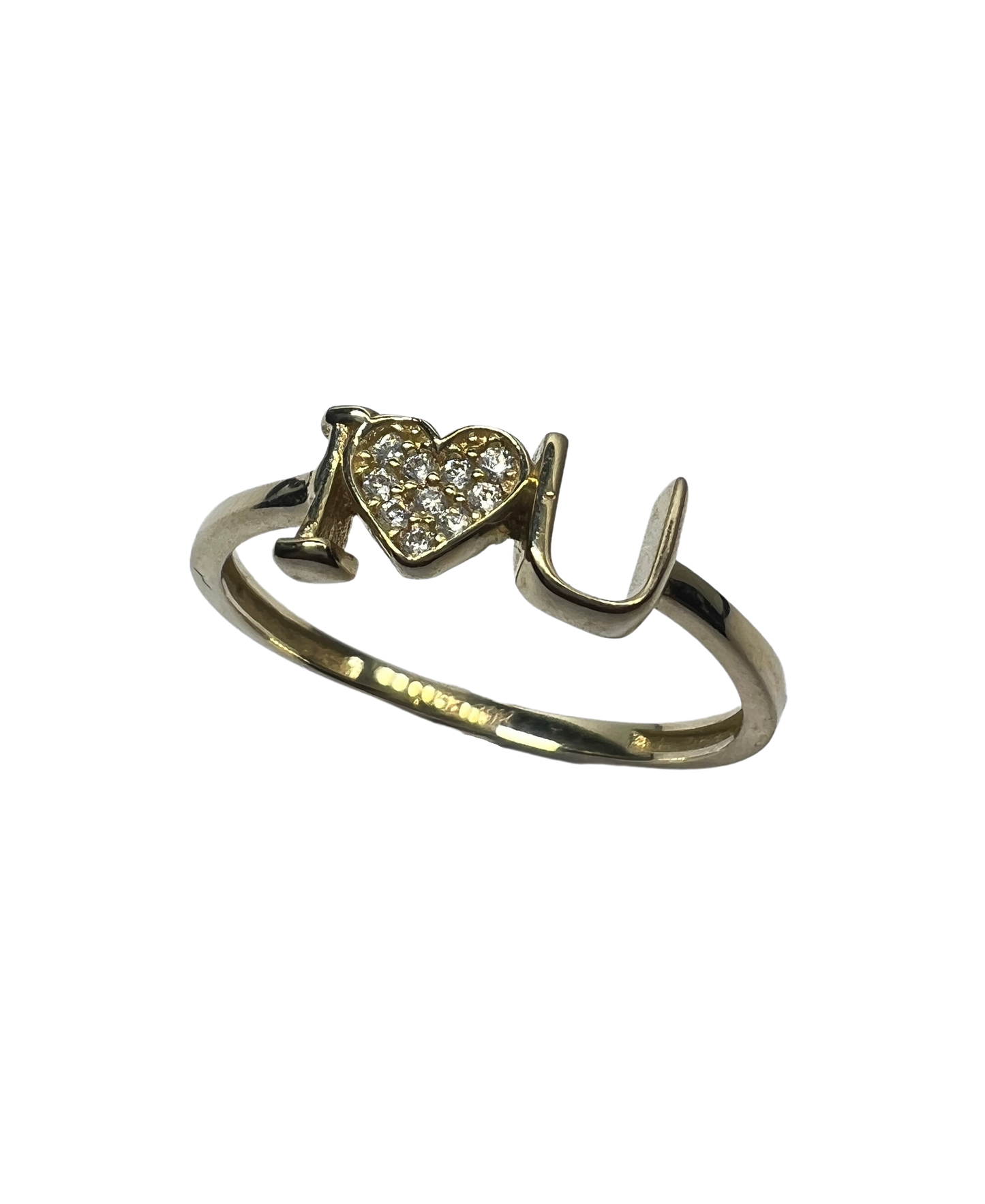 Anillo Love de Oro Sólido 10kt