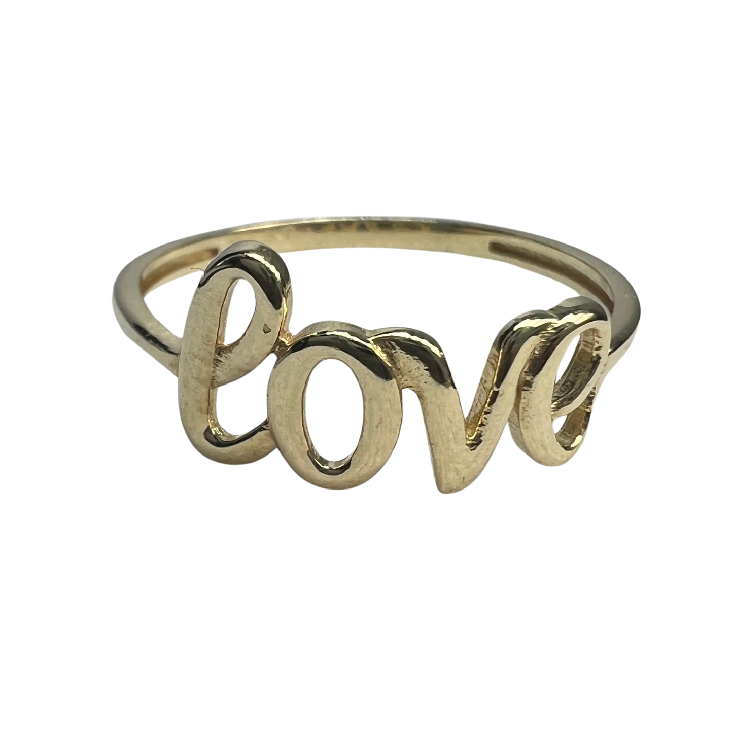 Anillo Love de Oro Sólido 10kt